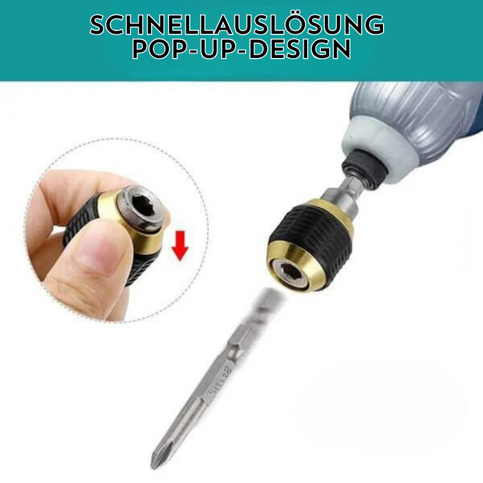 QuickGrip™ | Schnelllöse-Sechskant-Bohrer-Bit-Kupplung Set