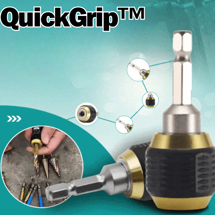 QuickGrip™ | Schnelllöse-Sechskant-Bohrer-Bit-Kupplung Set