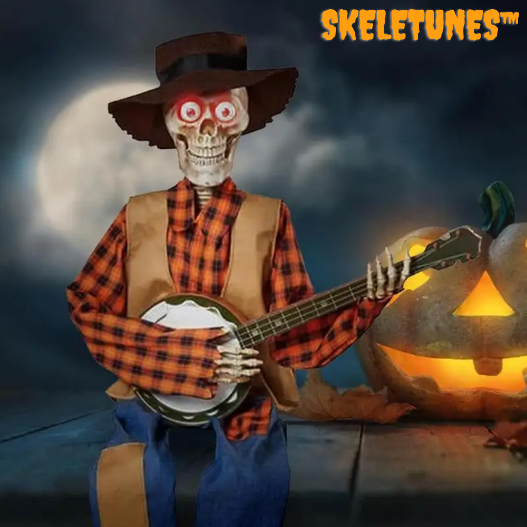 SkeleTunes™ Animierte duellierende Banjo-Skelette