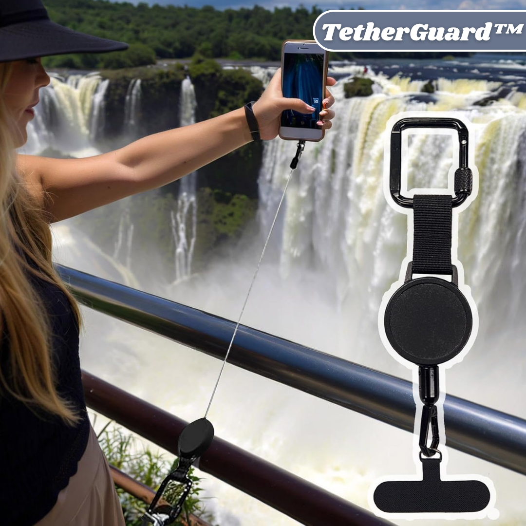 TetherGuard™ - Einziehbarer Anti-Diebstahl-Telefonhalter (1+1 GRATIS)