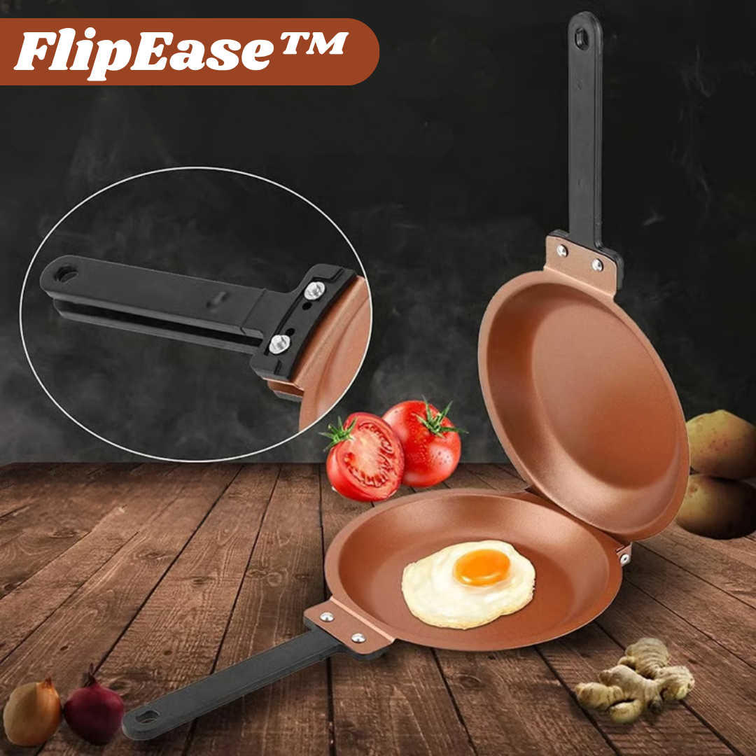 FlipEase™ – Doppelseitige Antihaft-Pfanne