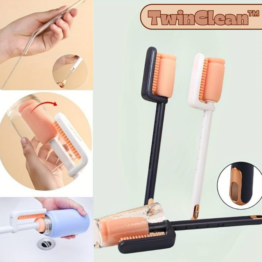 TwinClean™ - 3-in-1 Flaschenbürste