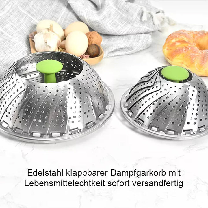 FlexiSteam™ | Klappbarer Dampfgarer aus Edelstahl