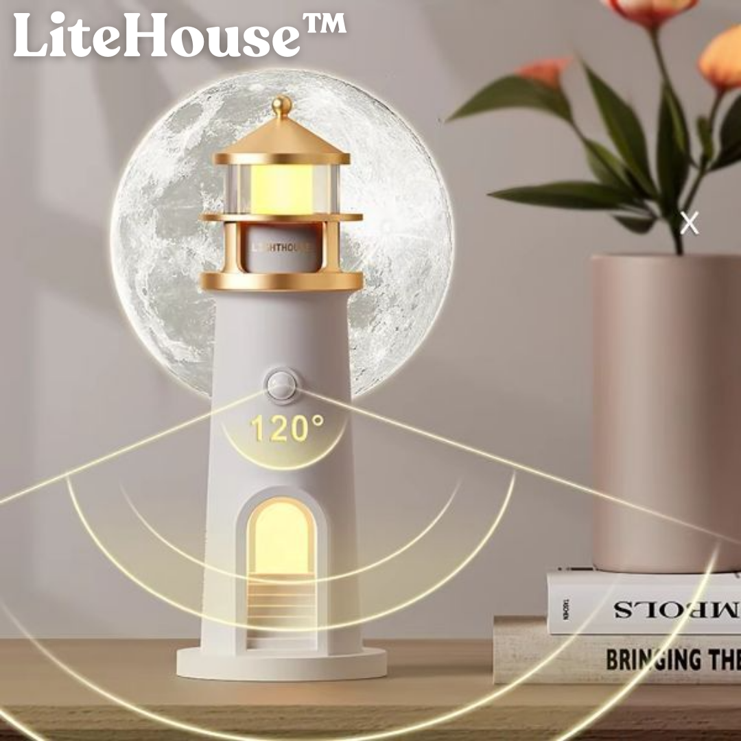 LiteHouse™ - Nachtlicht mit Mondprojektion