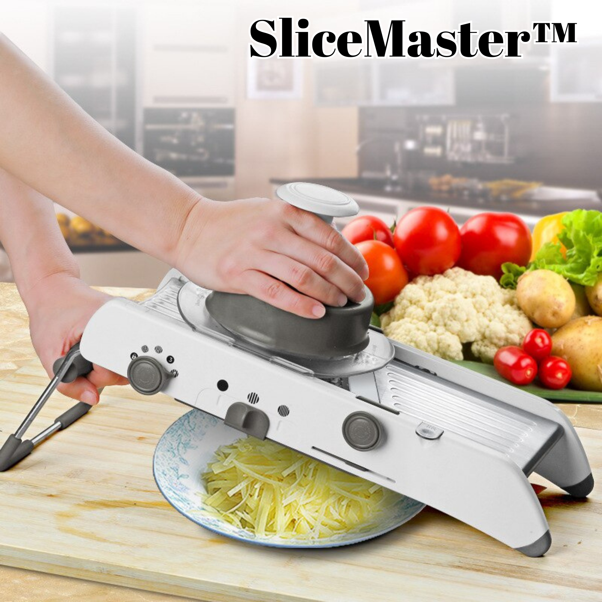 SliceMaster™️ I Einstellbarer Gemüseschneider