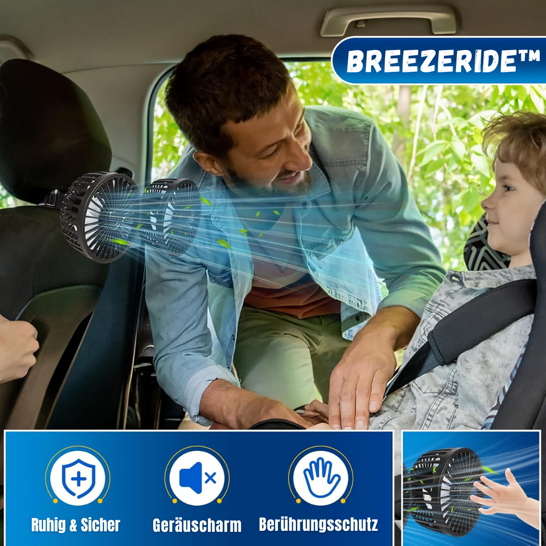 BreezeRide™ - Doppelventilator für den Rücksitz