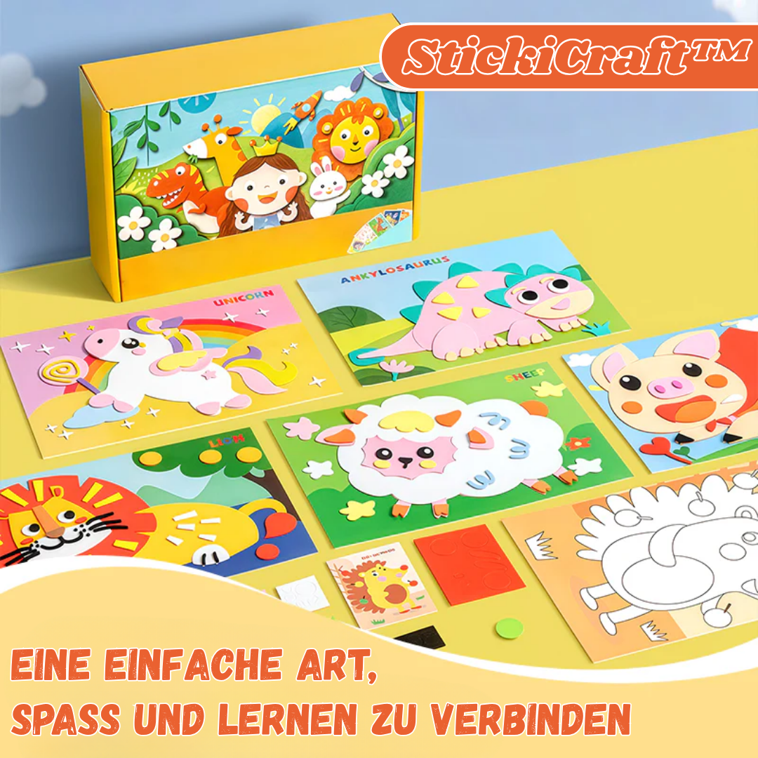 StickiCraft™ - 3D-Aufkleber-Puzzles