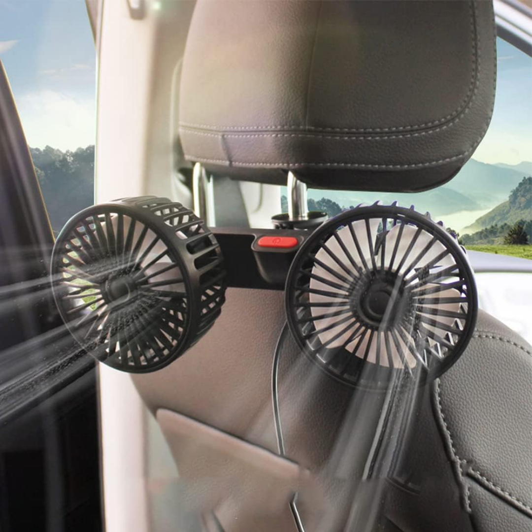 BreezeRide™ - Doppelventilator für den Rücksitz