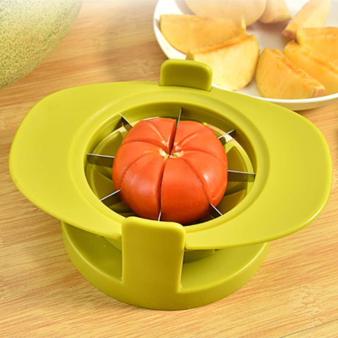 SliceEase™ - Edelstahl Obst- und Kernentferner Slicer