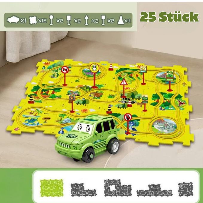 LearnNPlay Track™ | Puzzle-Rennauto-Spielset