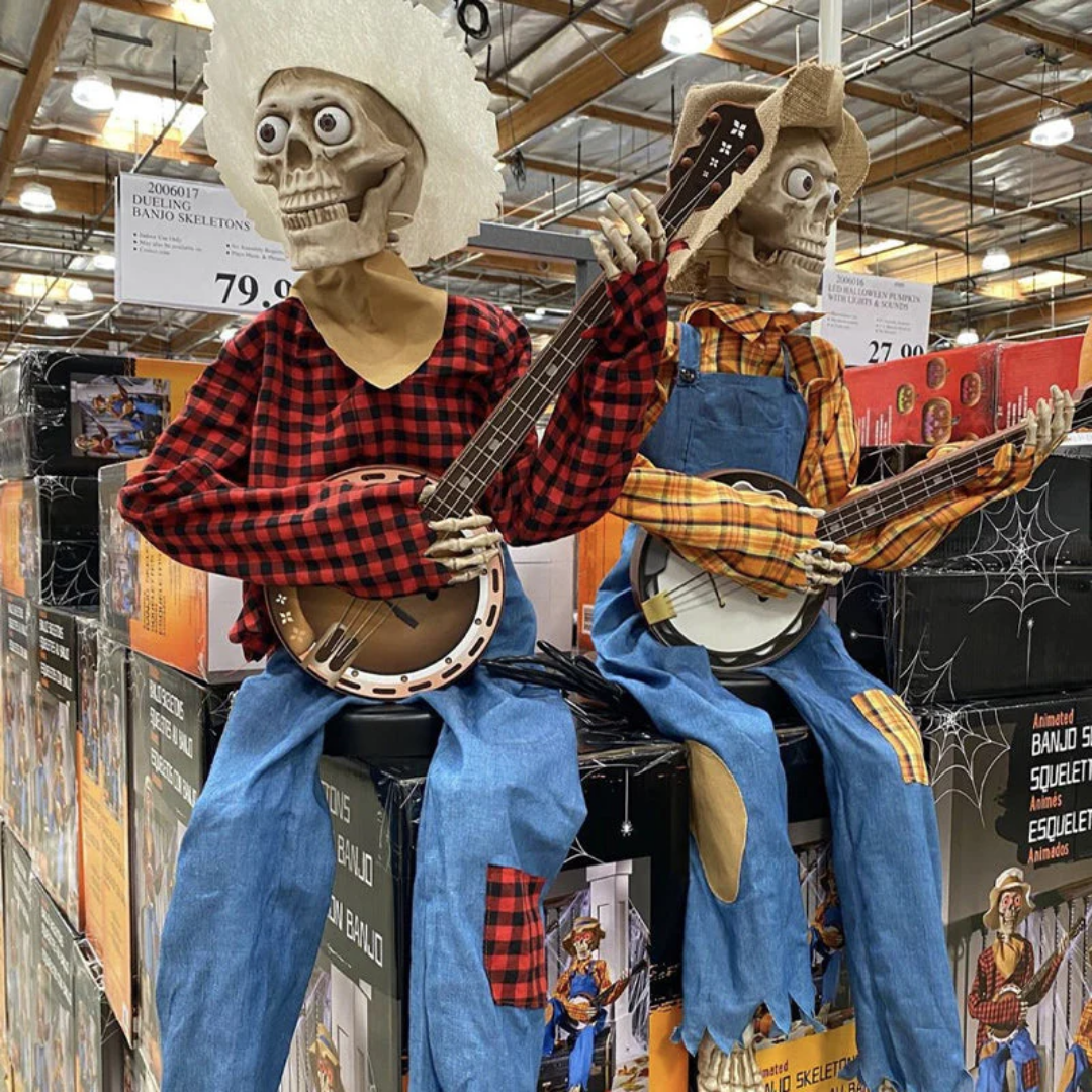 SkeleTunes™ Animierte duellierende Banjo-Skelette