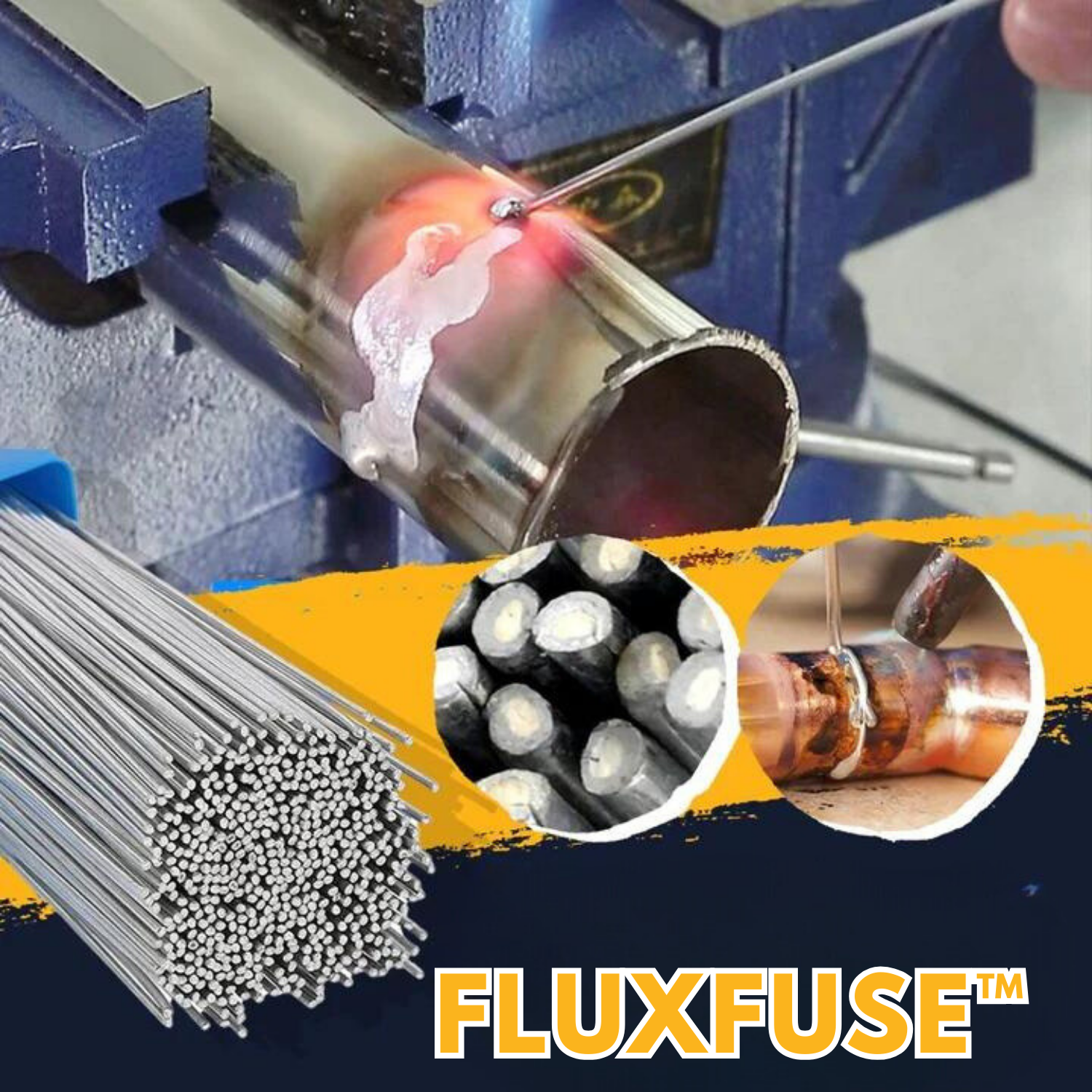 FluxFuse™ | Lösungsschweißen Flussmittelkernstäbe (20+20 GRATIS)