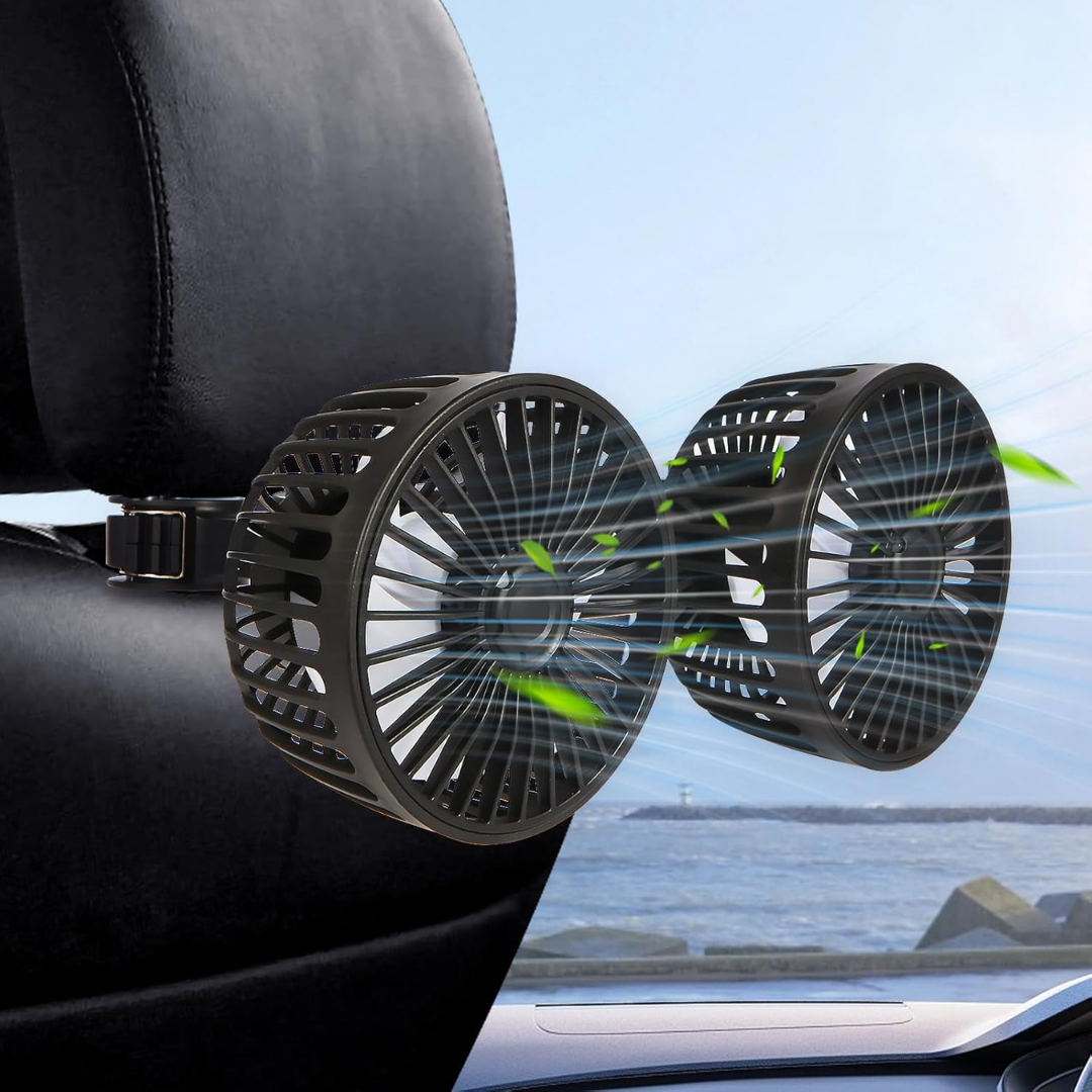 BreezeRide™ - Doppelventilator für den Rücksitz