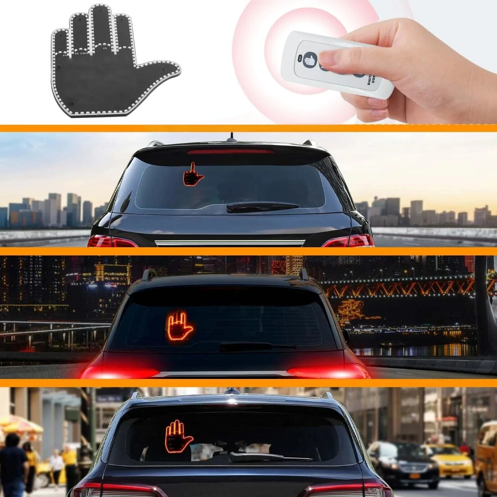 RoadRater™ - LED Autolicht für Handgesten