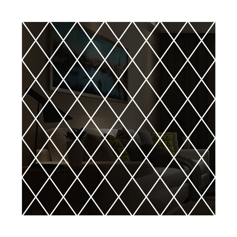 WallGleam™ Rhombus Acryl-Spiegel Wandaufkleber