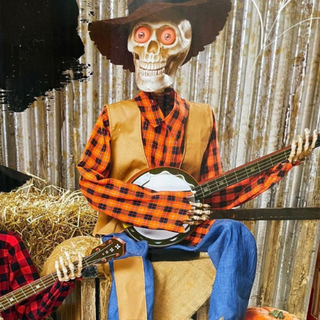 SkeleTunes™ Animierte duellierende Banjo-Skelette