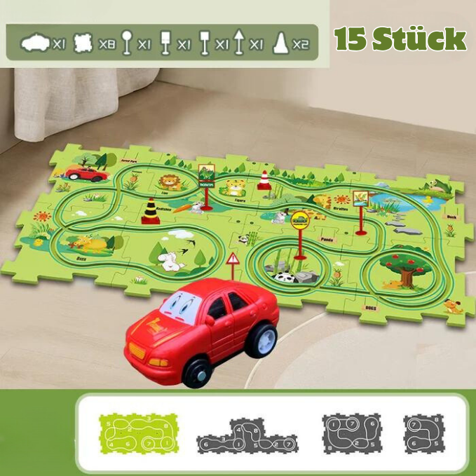 LearnNPlay Track™ | Puzzle-Rennauto-Spielset