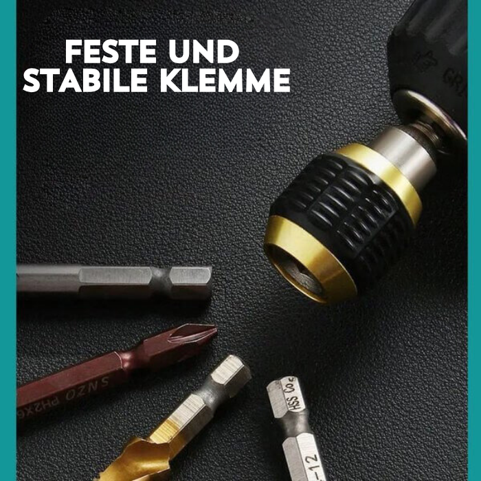 QuickGrip™ | Schnelllöse-Sechskant-Bohrer-Bit-Kupplung Set