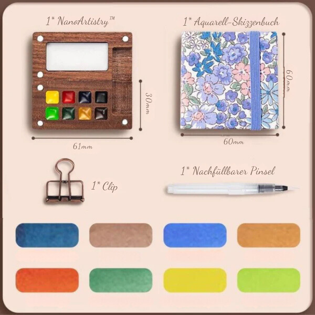 NanoArtistry™ Tragbares Aquarellset