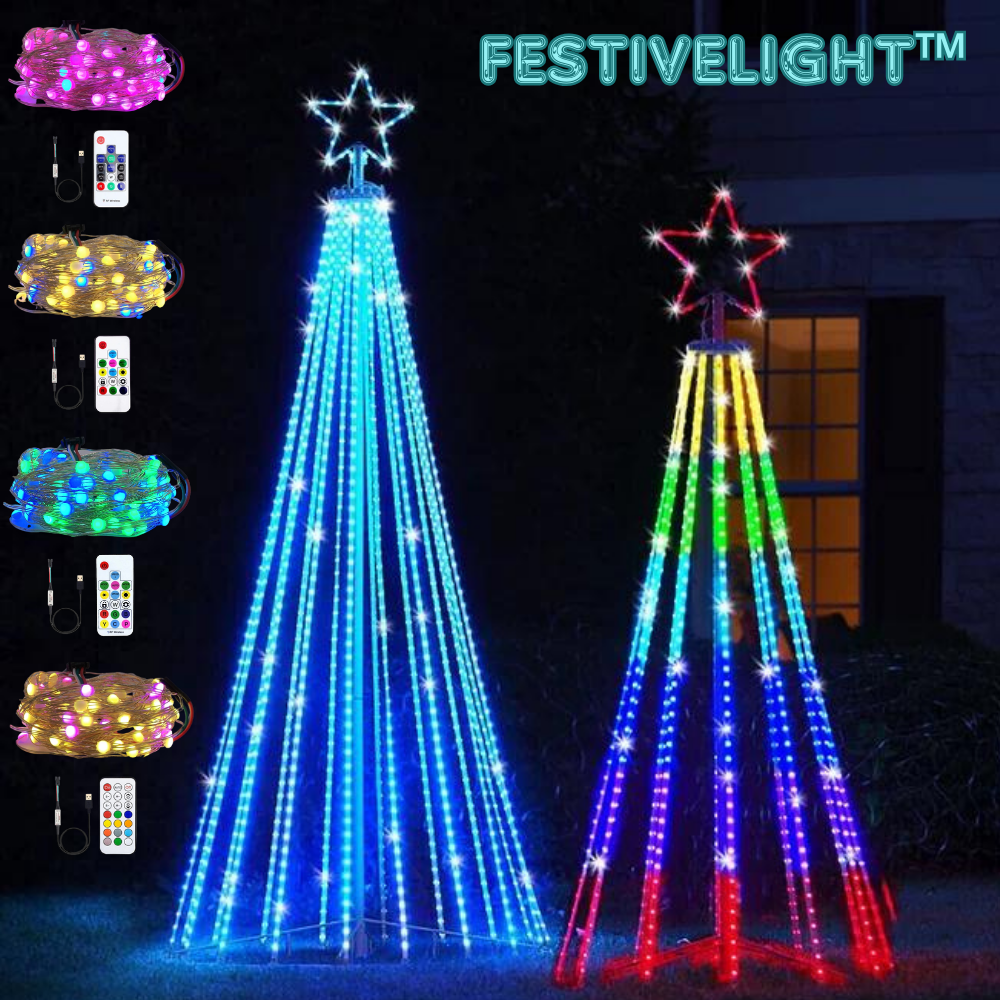 FestiveLight™ | Multicolor LED Weihnachtsbaumbeleuchtung