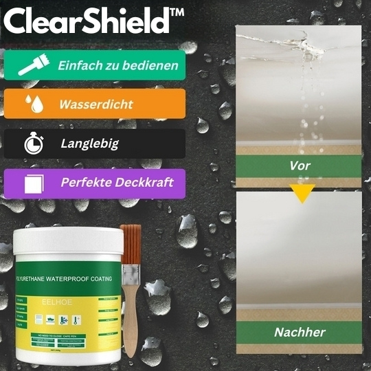 ClearShield™ - Unsichtbarer Wasserdichter Dichtstoffkleber