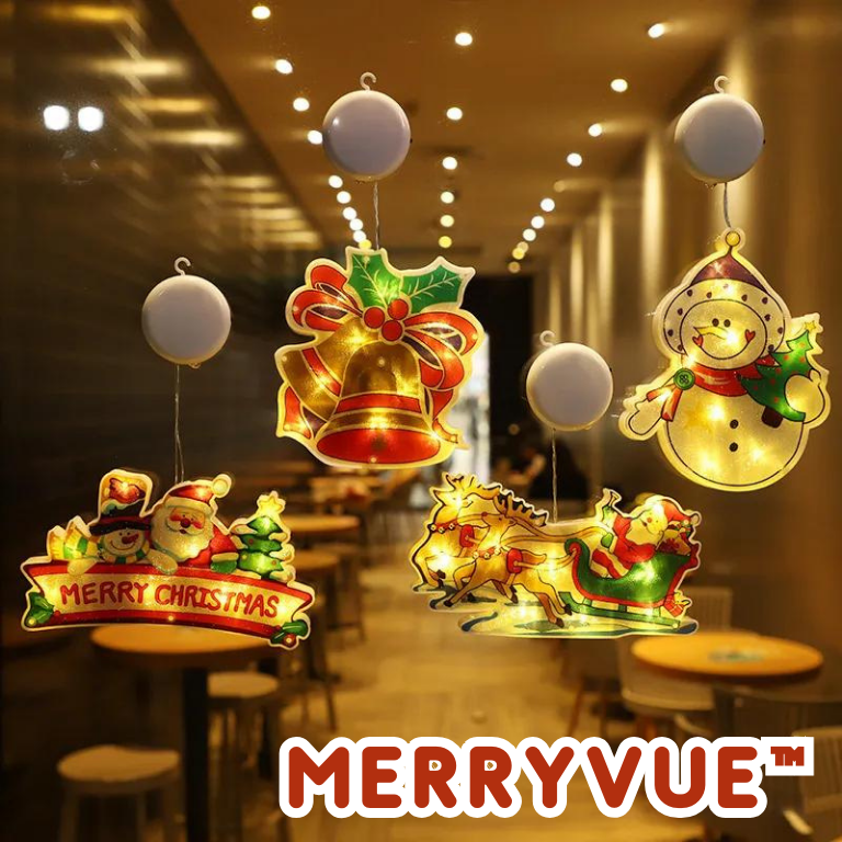 MerryVue™ | Weihnachtliche Dekorative Saugnapflichter (4 Stück)