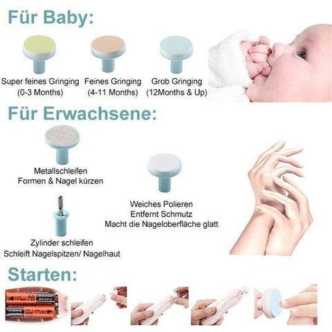 TinyTrim™ - Elektrischer Nageltrimmer für Babys