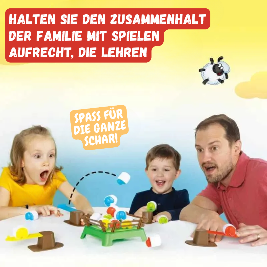 FuzzyFlock™ – Springende Schafe Brettspiel
