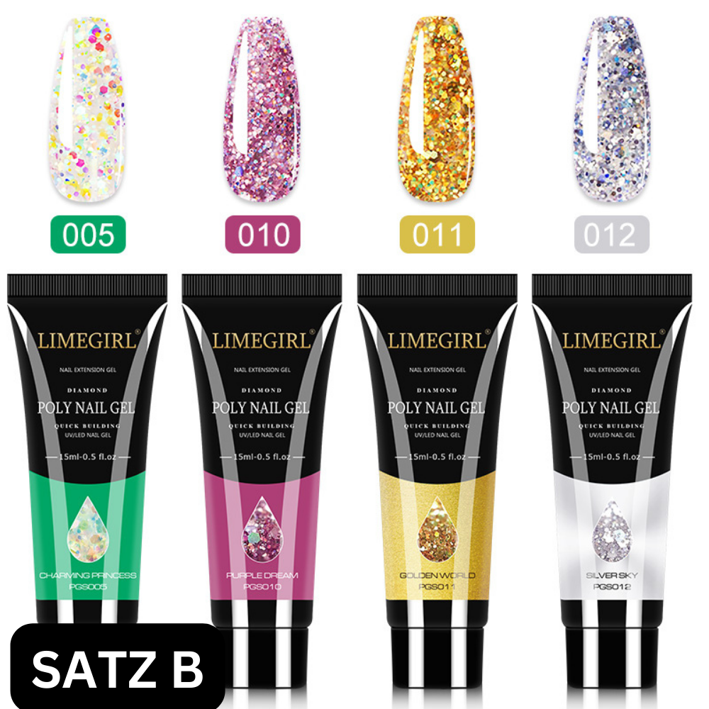 LimeGirl® - Poly-Nagelgel-Satz