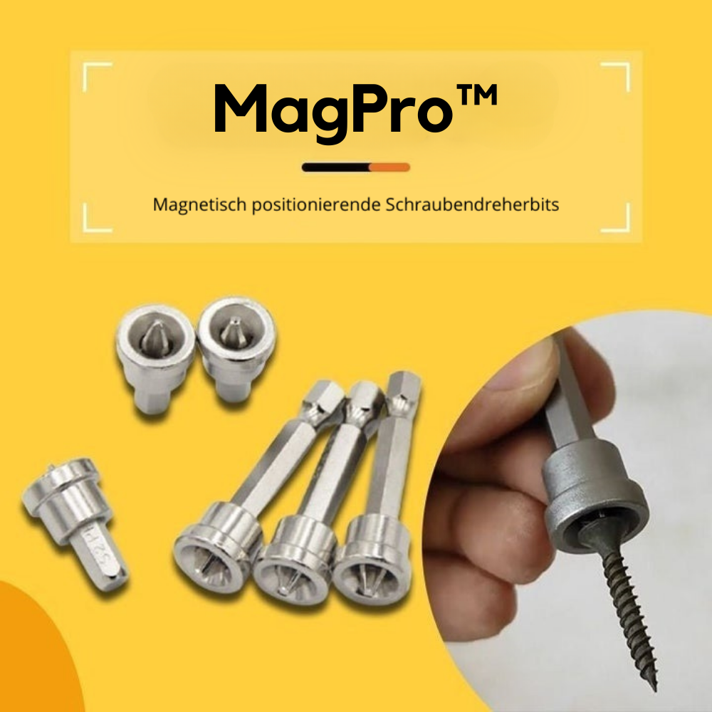 MagPro™ - Magnetisch positionierende Schraubendreherbits (Satz von 5 Stück)