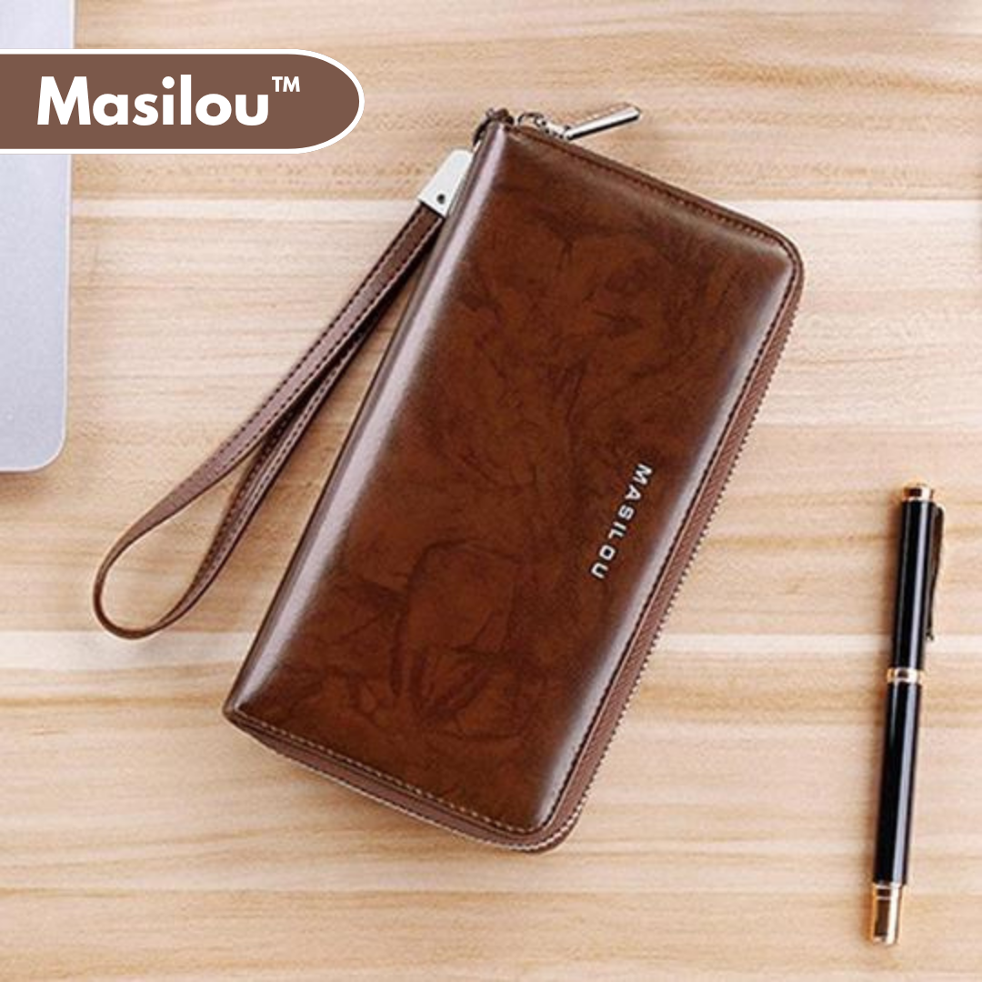 Masilou™ I Multifunktionales Portemonnaie aus Leder