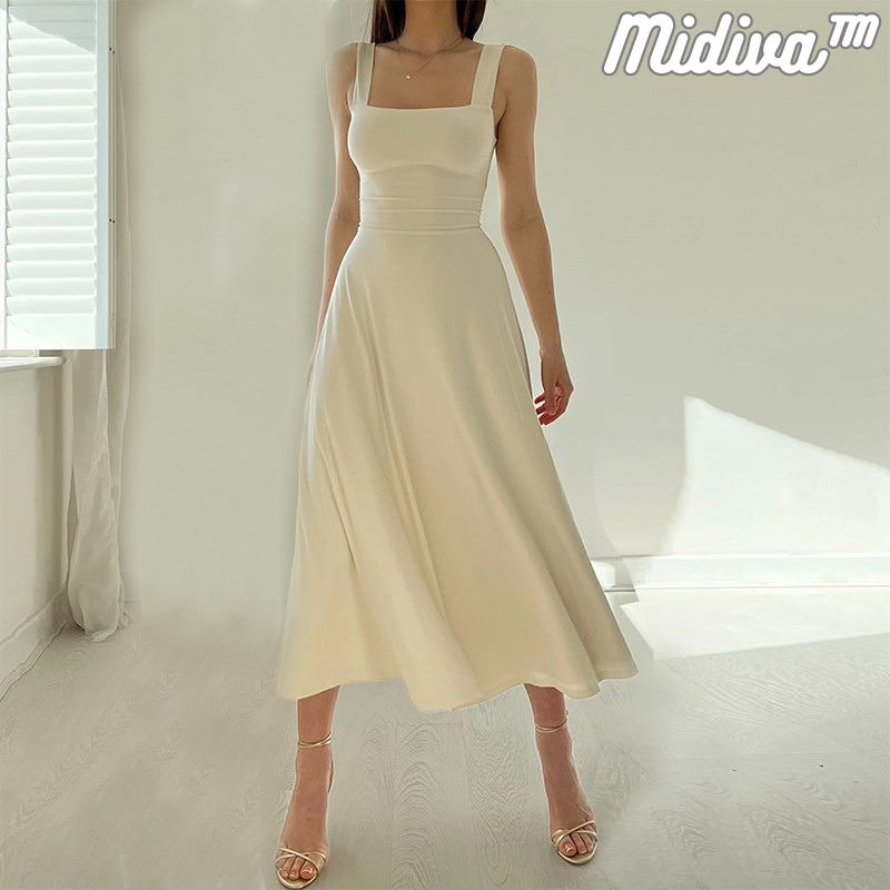 Midiva™ - Midikleid mit dicken Trägern