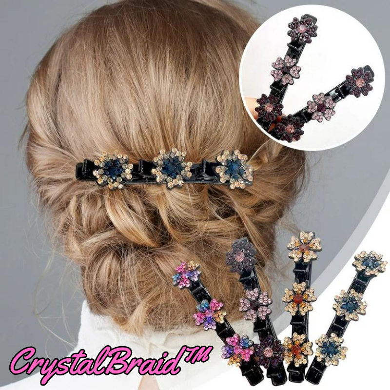 CrystalBraid™ | Kristall geflochtene Haarspangen (4+4 GRATIS)