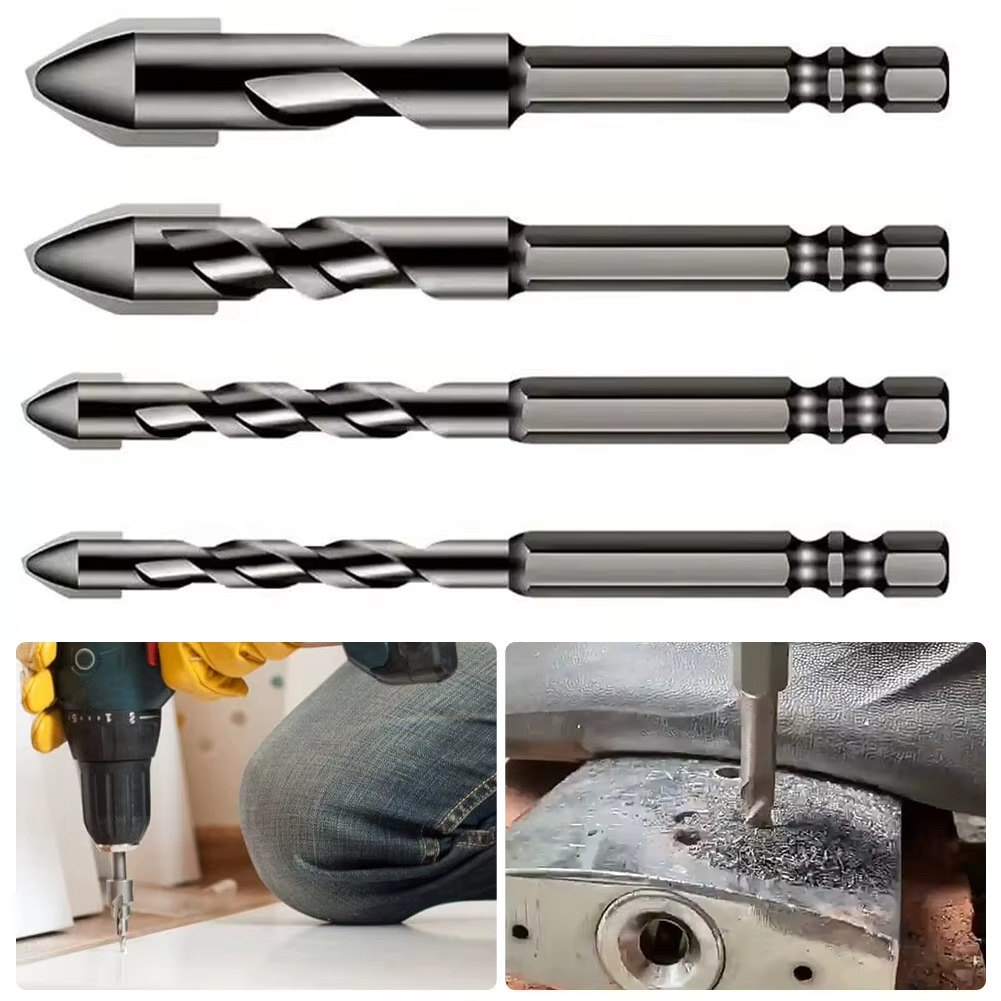 PowerDrill™ – Hochfeste Spiralbohrer (𝟰 𝗦𝘁ü𝗰𝗸)