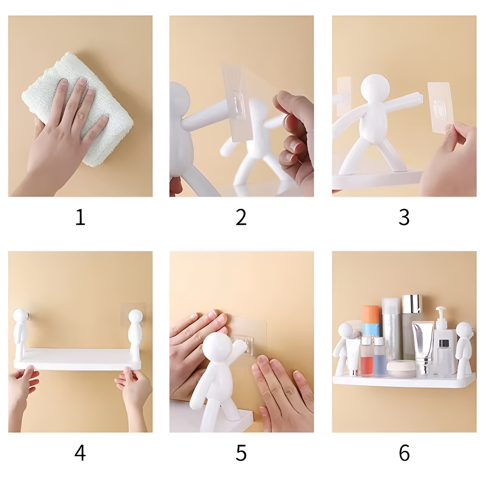 StickMate™ – Kreatives Selbstklebendes Wandregal (1+1 GRATIS)