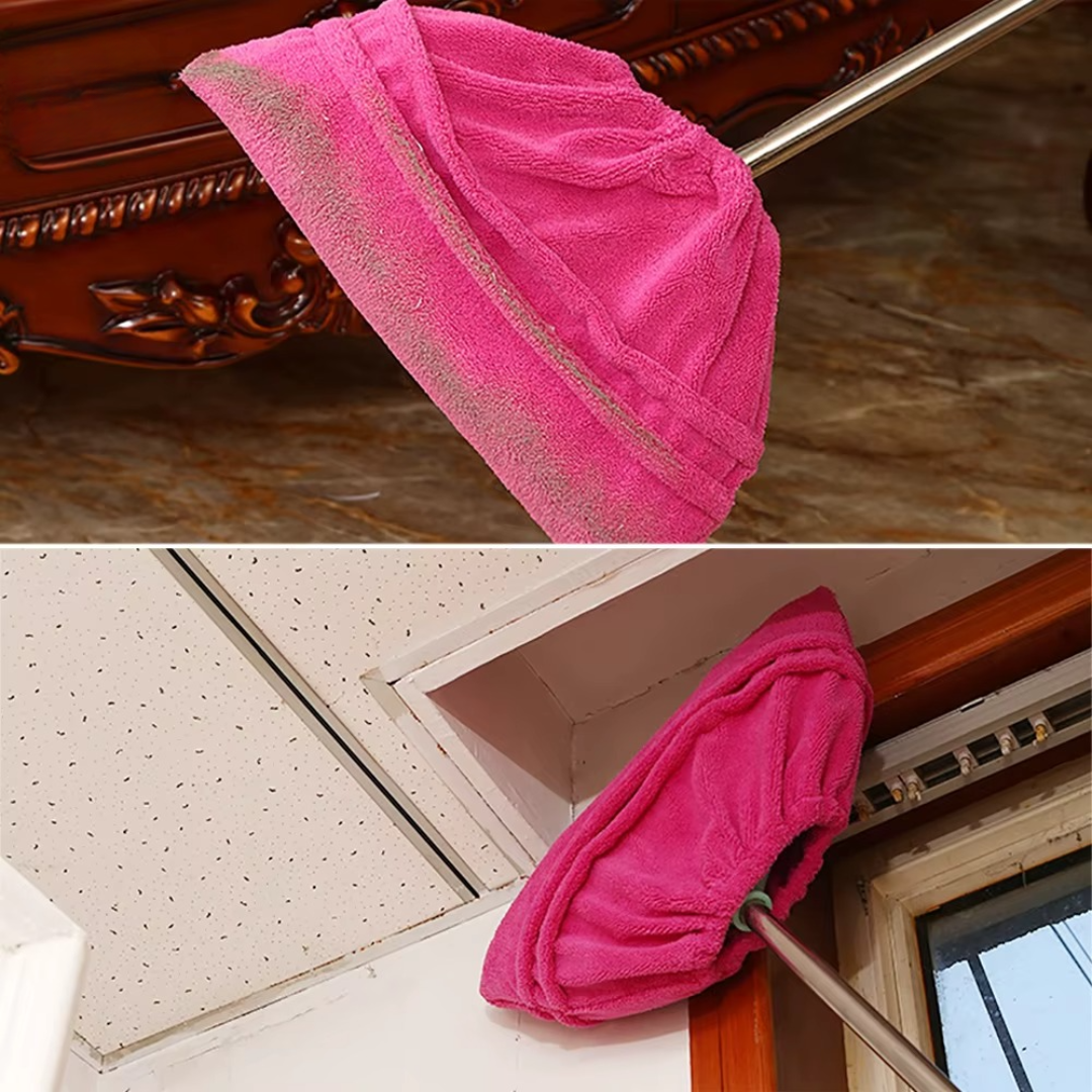 EasySweep™ – Korallenfleece Besenbezug (5 Stück)