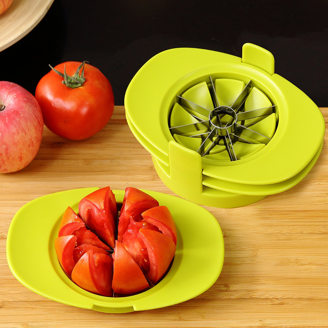 SliceEase™ - Edelstahl Obst- und Kernentferner Slicer