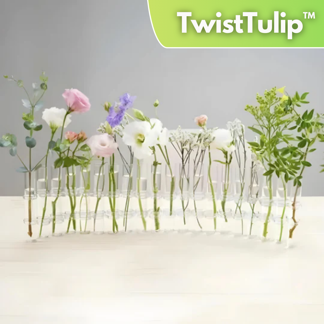 TwistTulip™ - Scharnierblumen-Glasvase