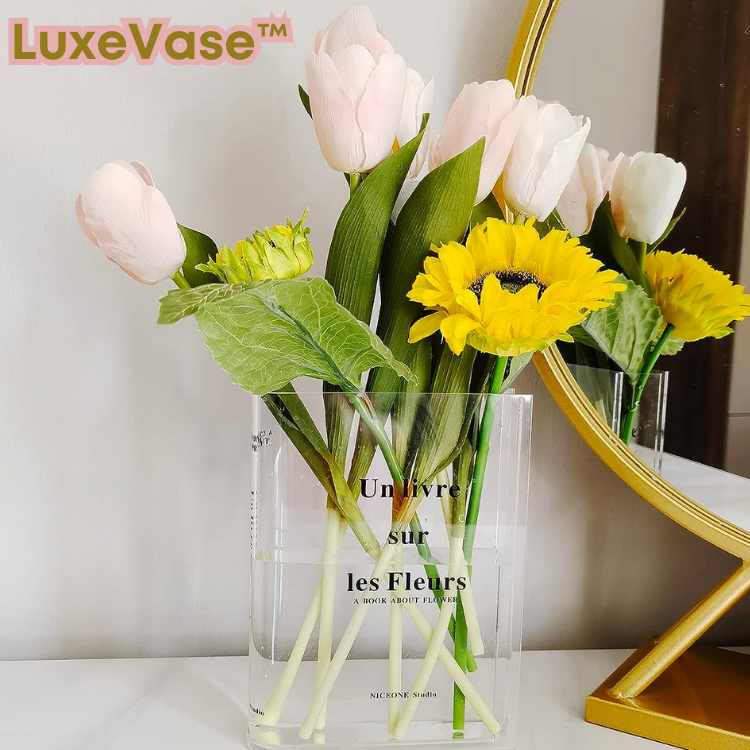 LuxeVase™ | Buchvase Aus Acryl