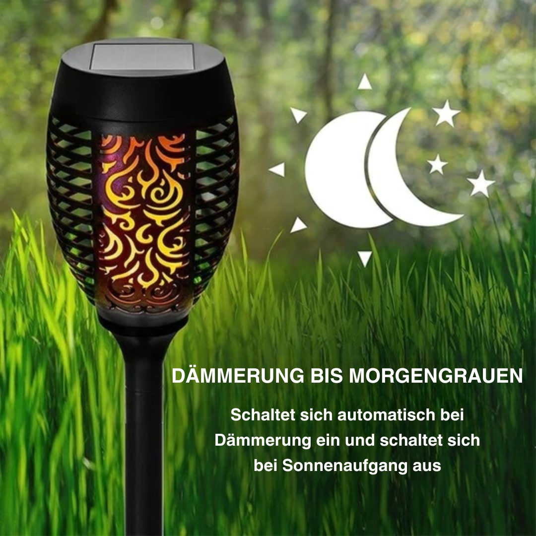 SolarGlo™ Solarbetriebene Flammenfackeln (1+1 GRATIS)