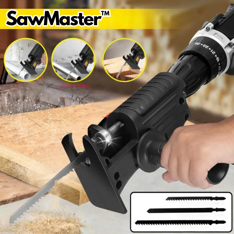 SawMaster™ | Elektrischer Bohrsägenadapter Set