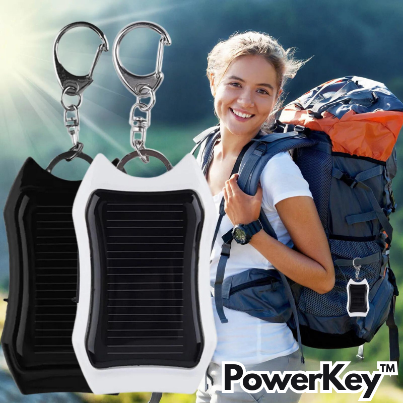 PowerKey™ | Schlüsselanhänger Solarstrombank (1+1 GRATIS)