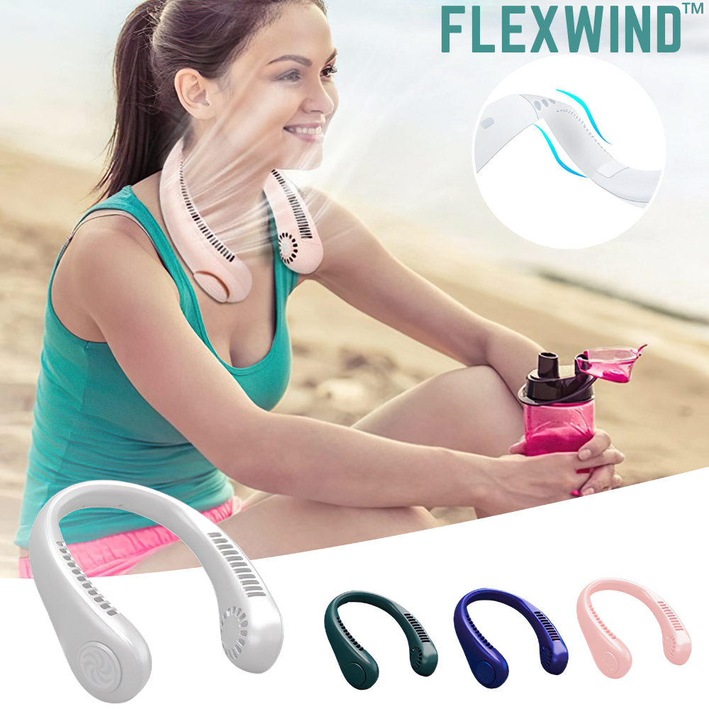 FlexWind™ - Tragbarer Nackenventilator