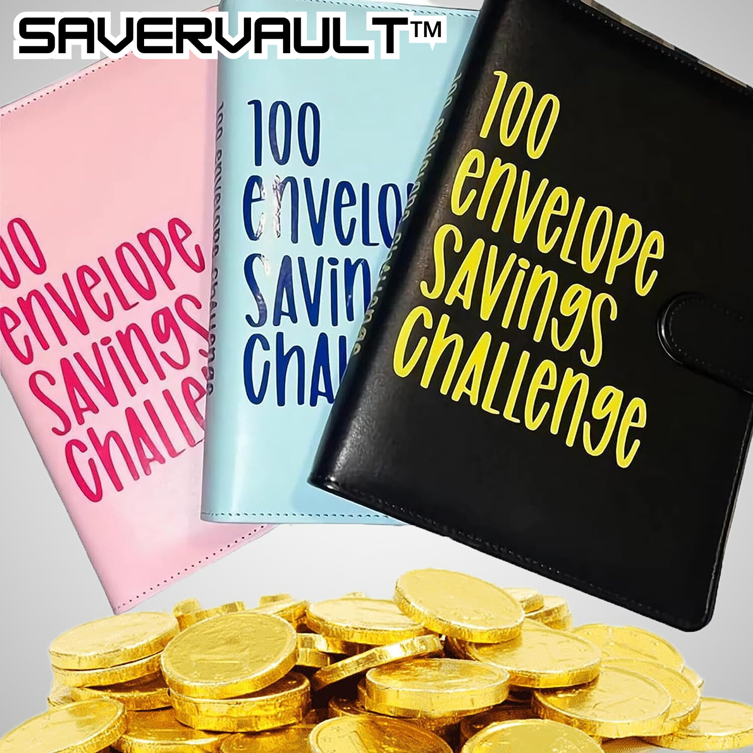 SaverVault™ | 100 Umschläge Challenge Binder (1+1 GRATIS)