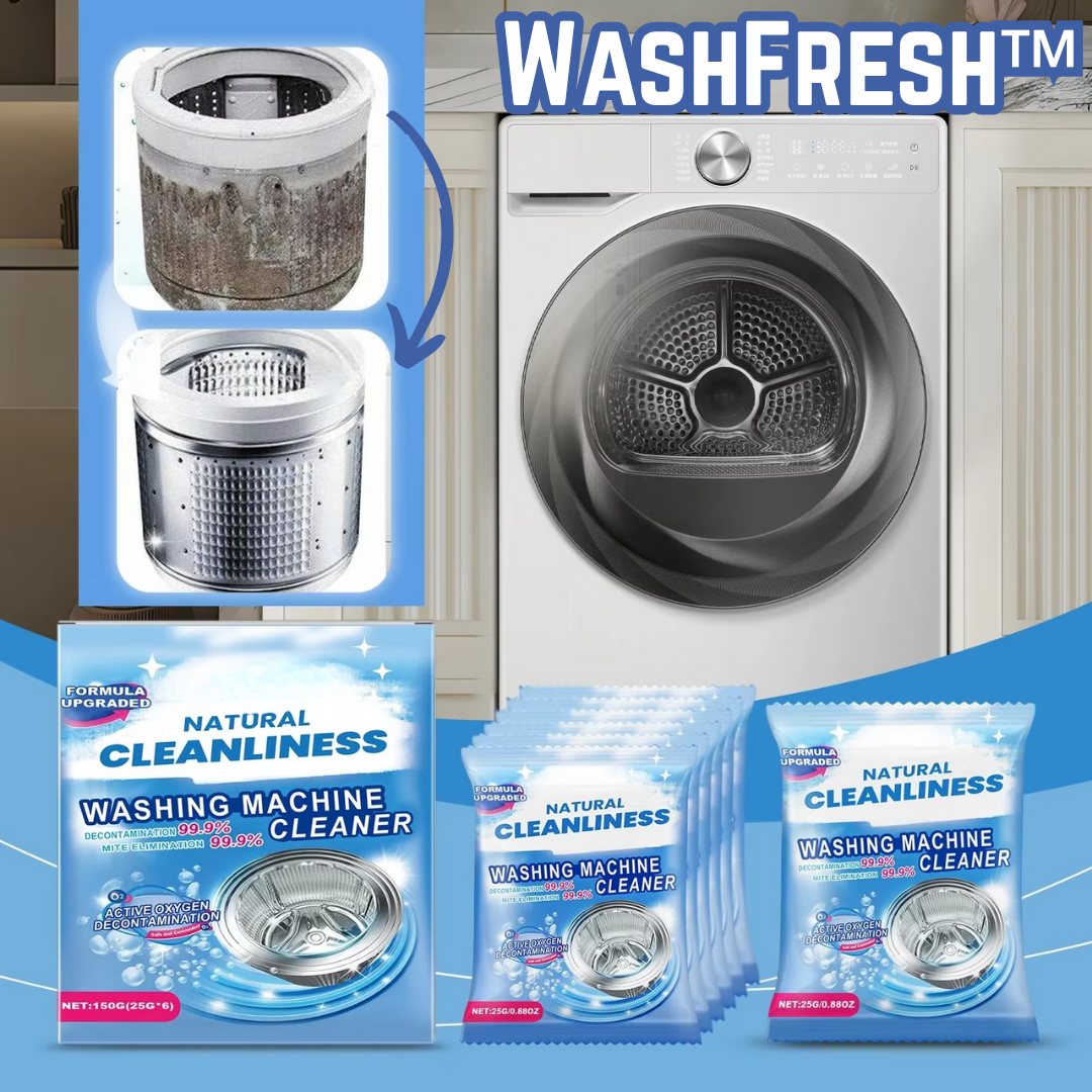 WashFresh™ – Waschmaschinen Reinigungspulver (1+1 GRATIS)