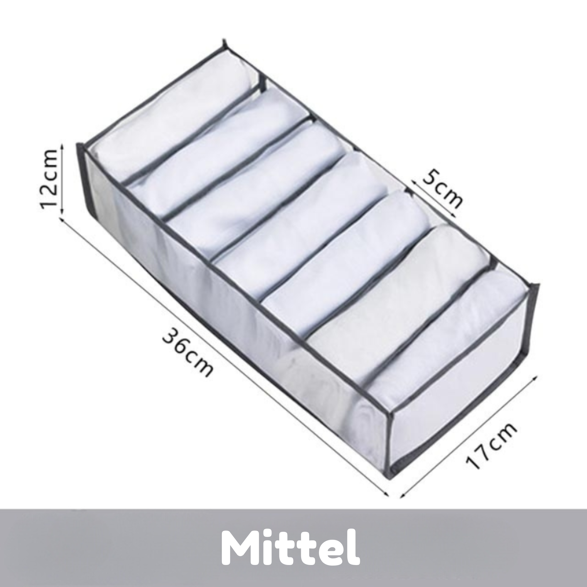 SortWell™ - 7-Fächer-Kleiderschrank-Organizer (Satz von 3)