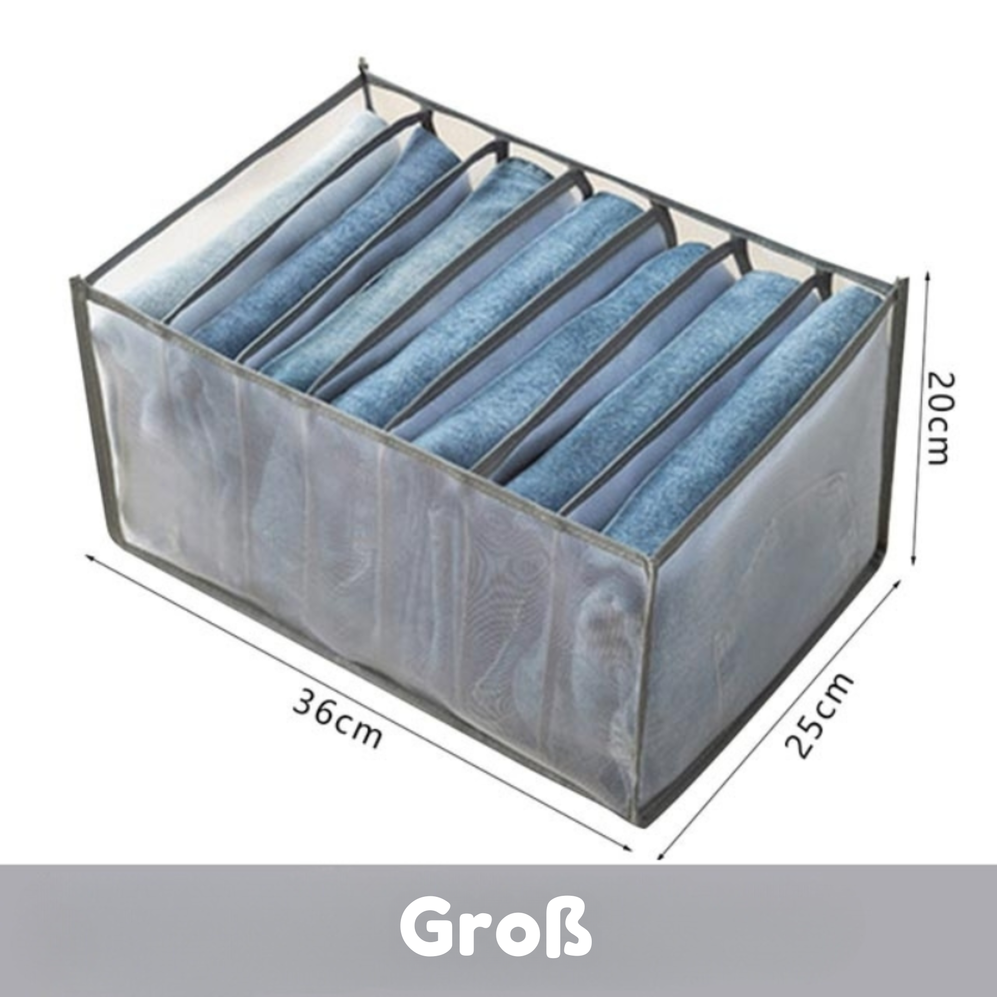 SortWell™ - 7-Fächer-Kleiderschrank-Organizer (Satz von 3)