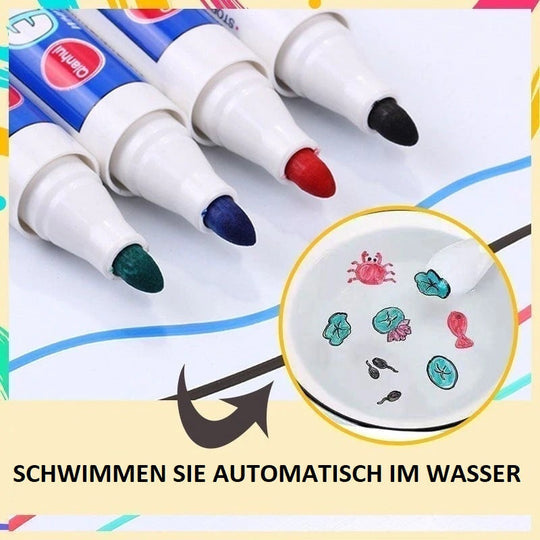 KiddoArt™ - Magische Wassermalerei (Satz von 12 Stiften und 1 Löffel)