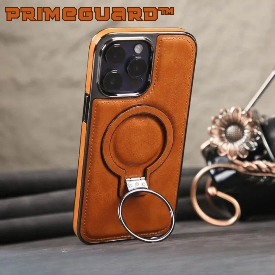 PrimeGuard™ – iPhone Leder Schutzhülle