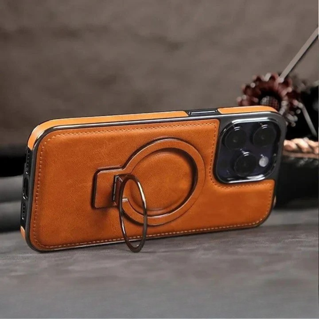 PrimeGuard™ – iPhone Leder Schutzhülle